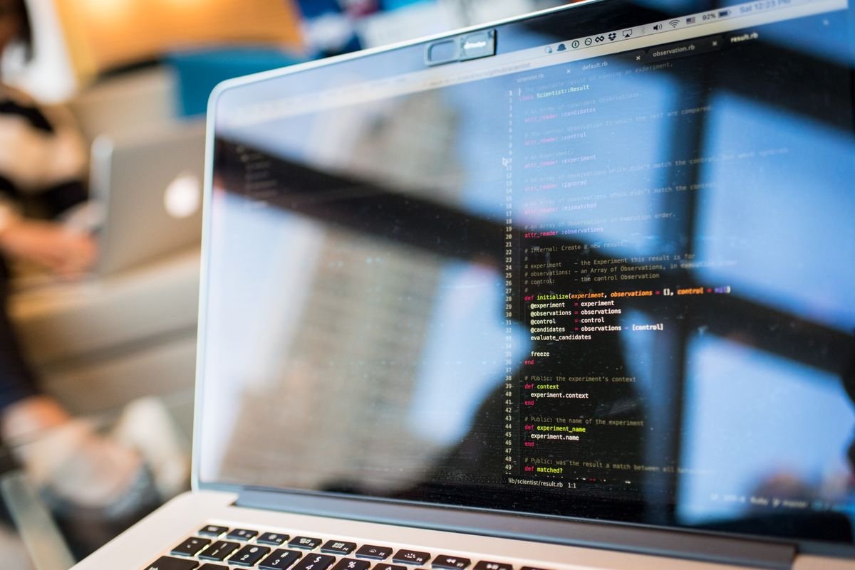 Small business owner working on their website
