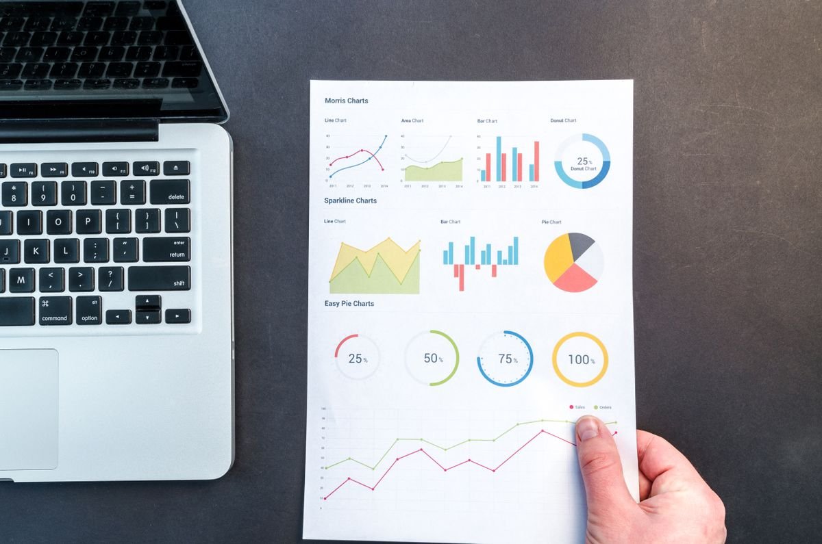 Small business owner managing social media